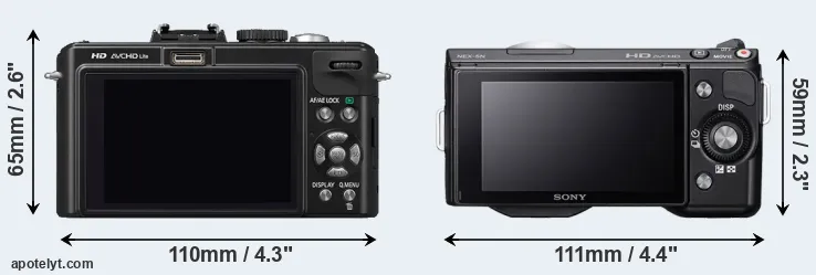 Comparison LX5 or NEX-5N rear