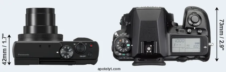 Compare ZS80 versus K-5 II top