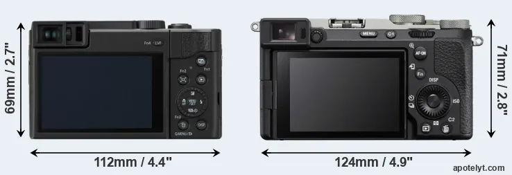 Comparison ZS80 or A7C R rear