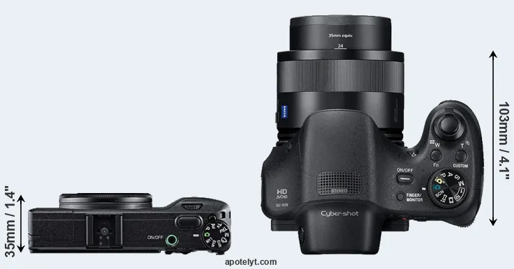Compare GR versus HX350 top