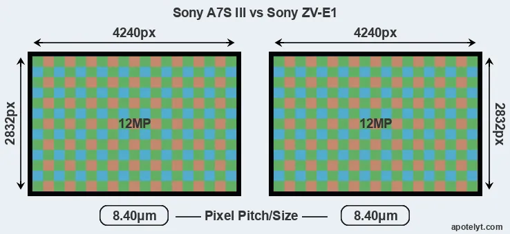 A7S III versus ZV-E1 MP