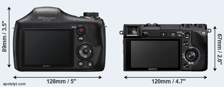Comparison H300 or NEX-7 rear