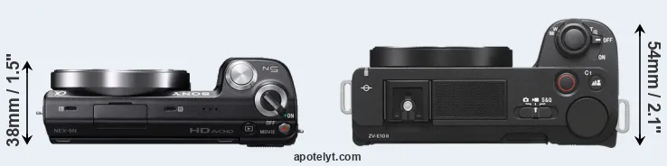 Compare NEX-5N versus ZV-E10 II top