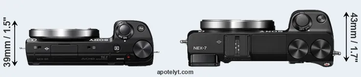 Compare NEX-5R versus NEX-7 top